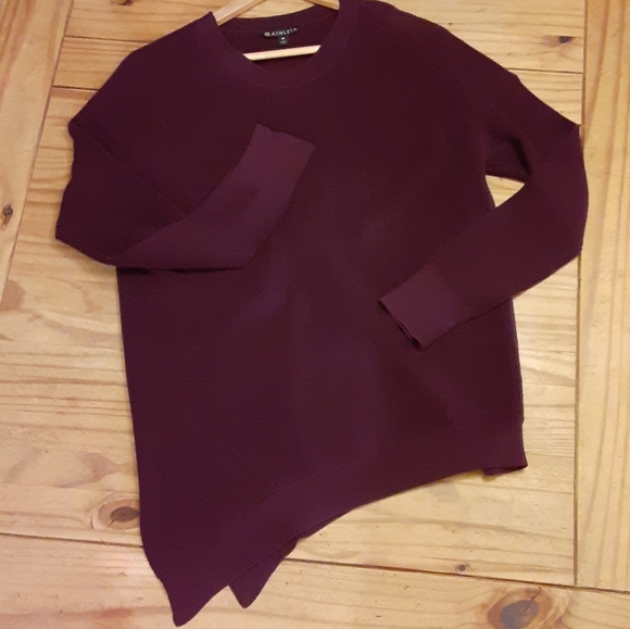 Athleta Maroon/Burgundy Long Sleeve Sweater - Picture 2 of 12